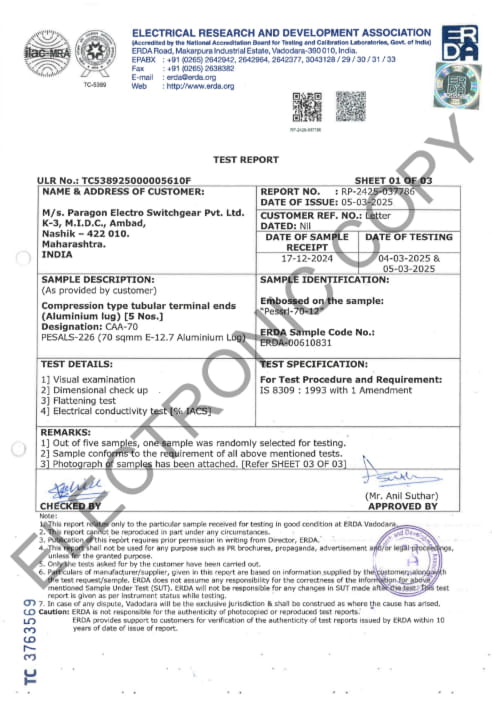 ERDA Certificate - RP-2425-037786