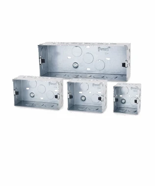 Concealed metal electrical boxes