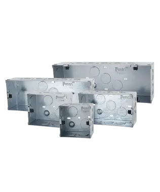 Concealed metal electrical boxes